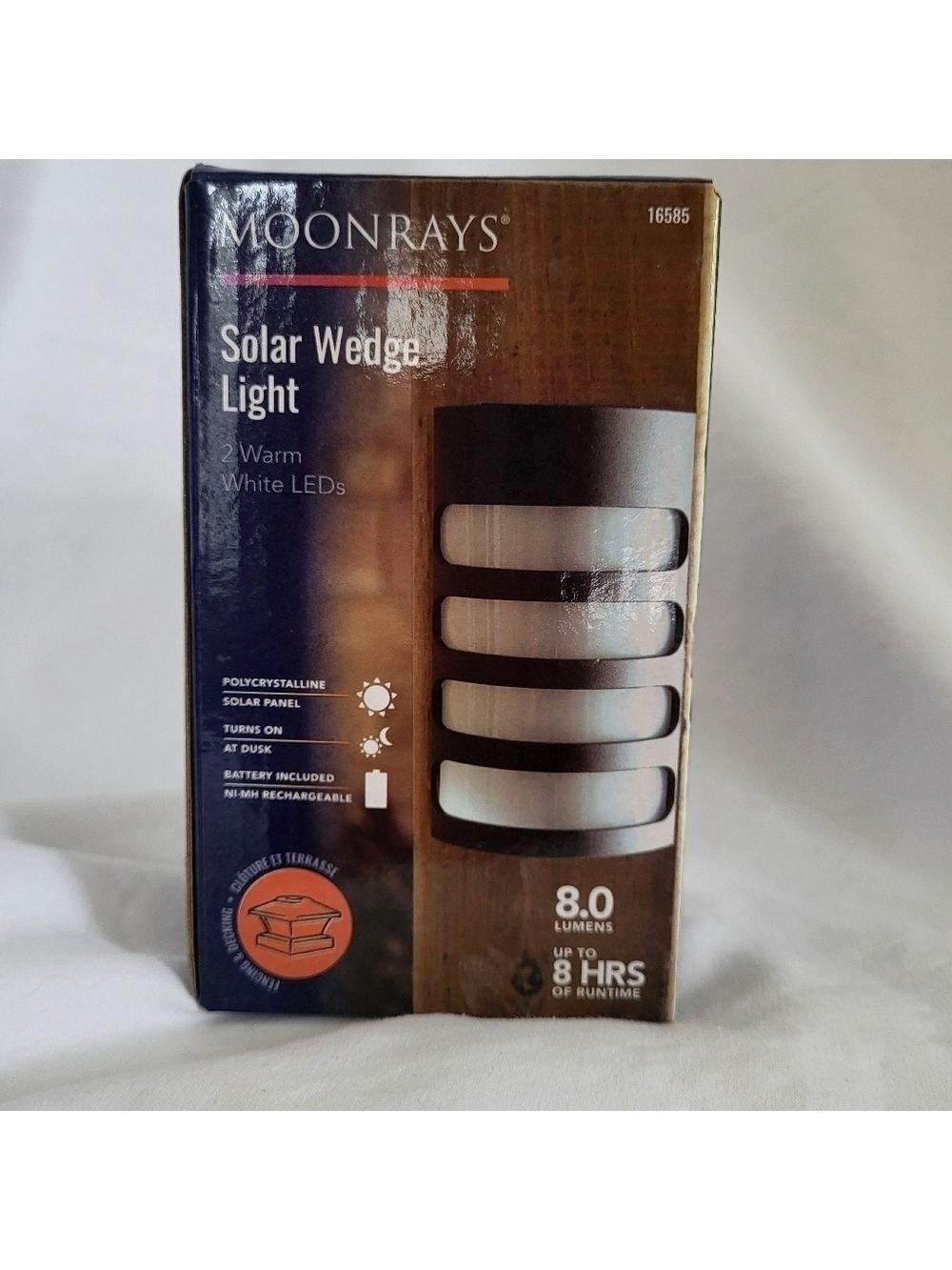 Moonray 16585 Solar Wedge Light White LEDs Outdoor Pathway Light Multiple Avail.